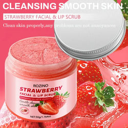 ROZINO Strawberry Facial & Lip Scrub Cream - 50g