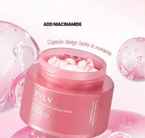 Pink face cream with nicotinamide