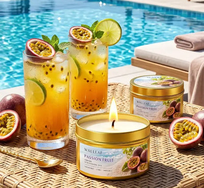 Passion fruit scented candle