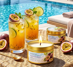 Passion fruit scented candle