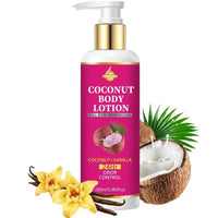 Two bottles, coconut and vanilla body deodorant cream