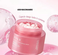 Pink face cream with nicotinamide