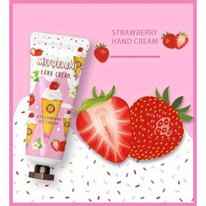 Set of 5 fruit and ice cream hand creams