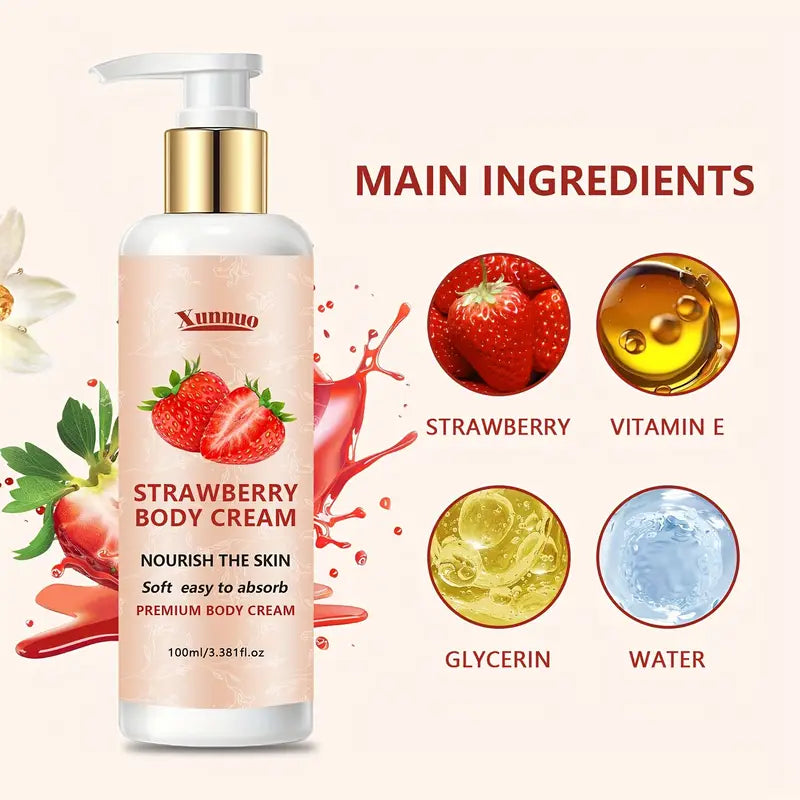 Strawberry Scented Body Cream