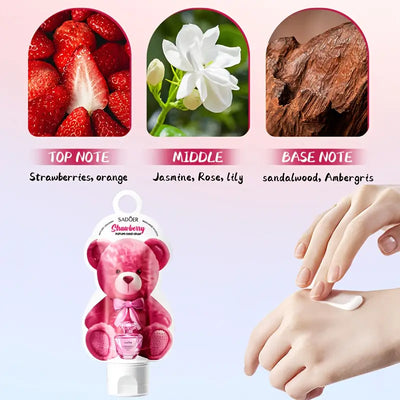1.94oz Strawberry Scented Hand Cream - Hypoallergenic Moisturizing