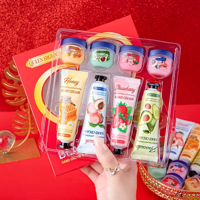 Fruity Lip Balm and Hand Cream Set